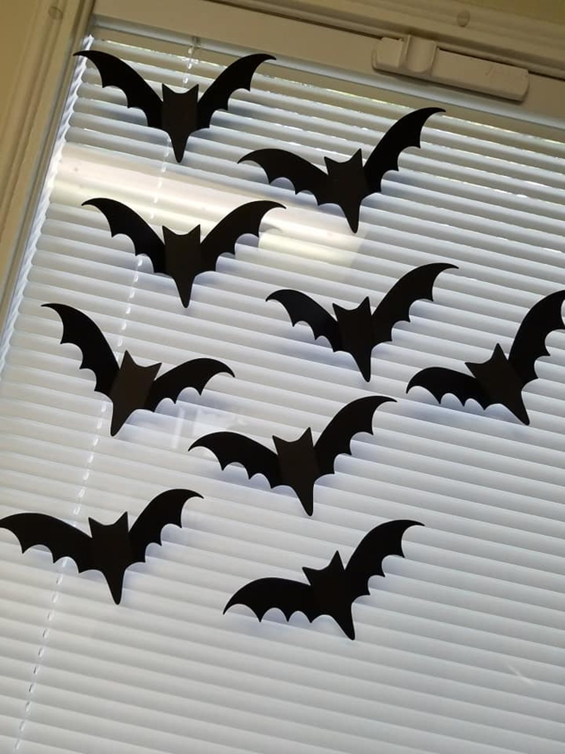 Black Bats Halloween Bats Bat Die Cuts Halloween Bat Cut Etsy