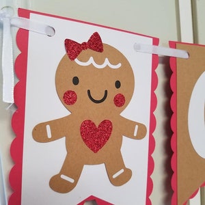 Gingerbread banner,  gingerbread banner, gingerbread birthday party,  gingerbread man decorations, christmas cupcake toppers