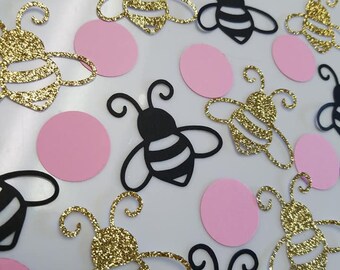 What will it bee, Bumble bee confetti, bumble bee party decorations, bumble bee birthday,  confetti, jumbo confetti table scatter