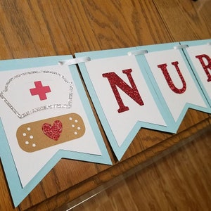Nurse banner, nurse graduation banner, nurse party decorations, nurse graduation party, nurse party, nurse table scatter