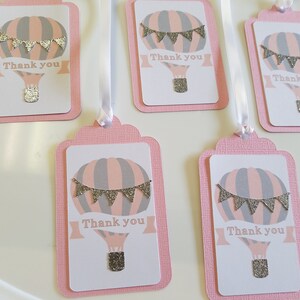 Hot air balloon favor tags,  Hot air balloon baby shower,  Hot air balloon decorations, hot air balloon party, hot air balloon birthday