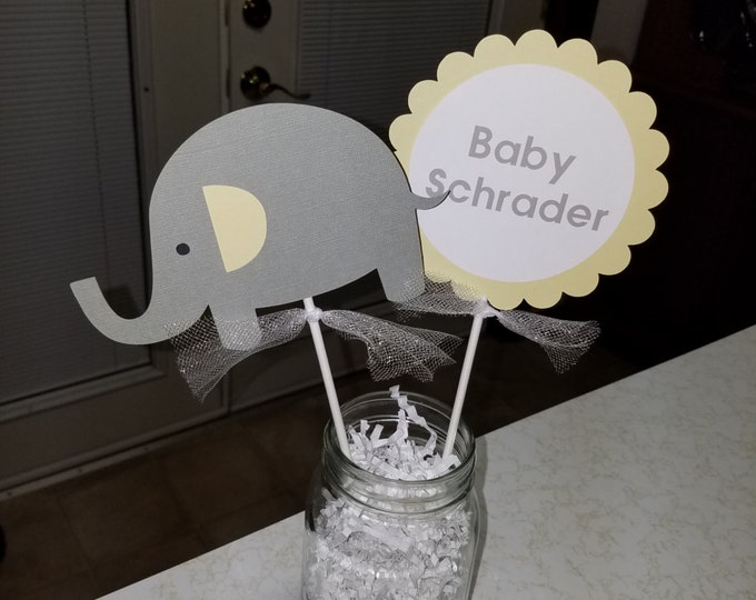 Hippo Its a Girl Centerpiece Hippo Baby Shower Hippo Etsy