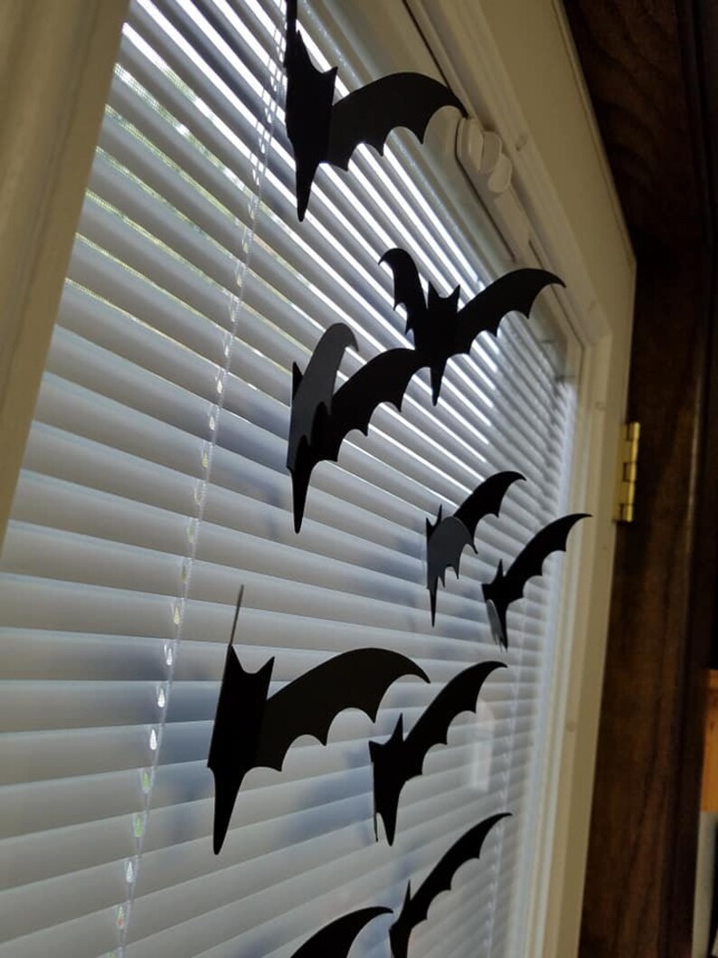 Black Bats Halloween Bats Bat Die Cuts Halloween Bat Cut Etsy