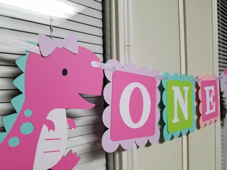 Dinosaur Banner Dinosaur Princhess Banner Girl Dinosaur - Etsy