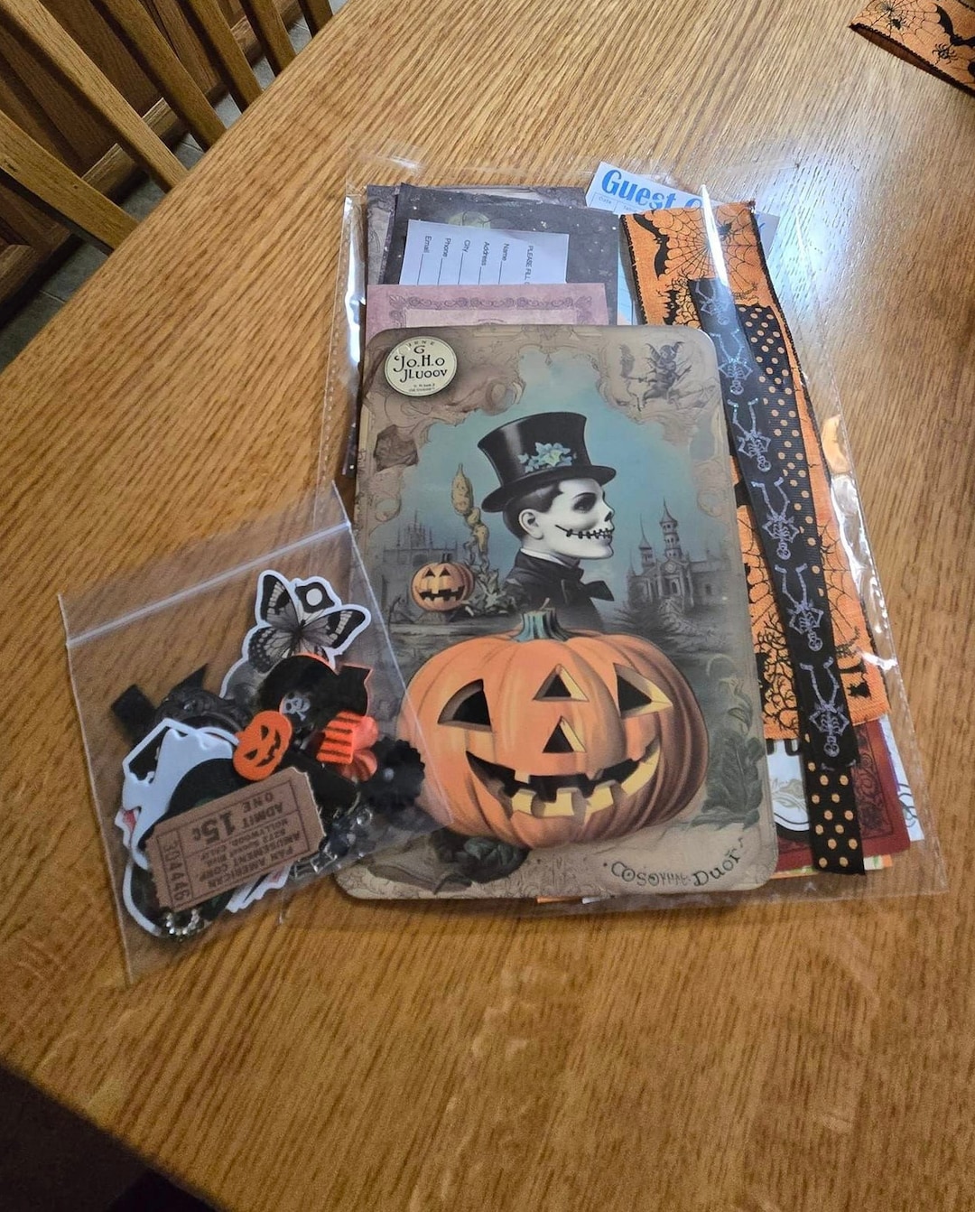 Halloween Junk Journal Kit, Halloween Journal Kit, Halloween ...