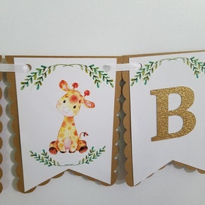 Giraffe banner, Gender Neutral Giraffe baby shower, Giraffe,  Giraffe decorations,giraffebanner, Giraffe party,