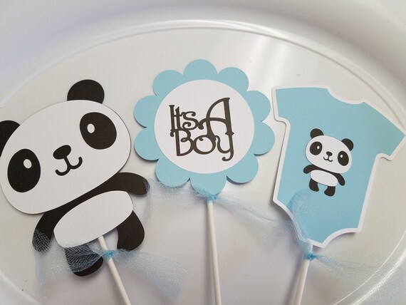 panda bear baby shower centerpieces