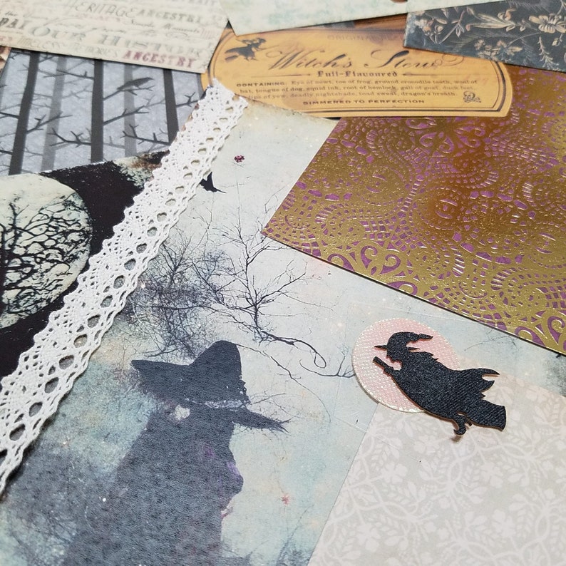 Witch Junk Journal Kit, Mystery Junk Journal Kit, Junk Journal ...