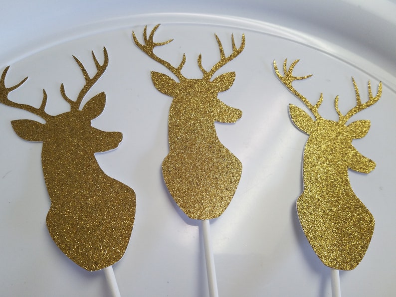 woodland baby shower It/'s a buck Deer baby shower It/'s a boy centerpiece its a boy decoration Deer centerpiece