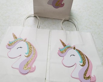 Unicorn favor bag, unicorn treat bag, unicorn party favor, unicorn party, unicorn birthday, unicorn pastel, pastel unicorn, unicorn