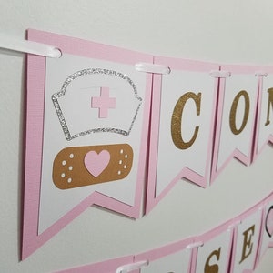 Nurse banner, nurse graduation banner, nurse party decorations, nurse graduation party, nurse party, nurse table scatter