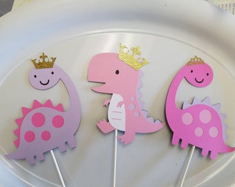 Dinosaur centerpiece, dinosaur centerpiece sticks, princess dinosaur party, dinosaur birthday, girly dinosaur, pastel dinosaurs, dinosaur