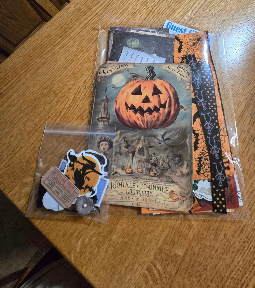 Halloween Junk Journal Kit, Halloween Journal Kit, Halloween ...
