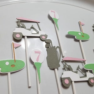 golf cupcake toppers, golf birthday party , golf party decorations, golf table decor, golf,