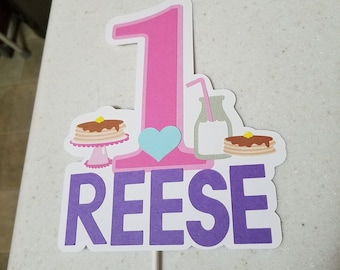 Pancakes and Pajamas cake topper, Pancakes and pajamas party, Pancakes and pjs banner, pancakes and pajamas decorations