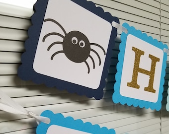 Itsy Bitsy Spider birthday banner, Itsy Bitsy Spider, Itsy Bitsy Spider centerpiece, Itsy Bitsy Spider birthday, Itsy Bitsy spider shower