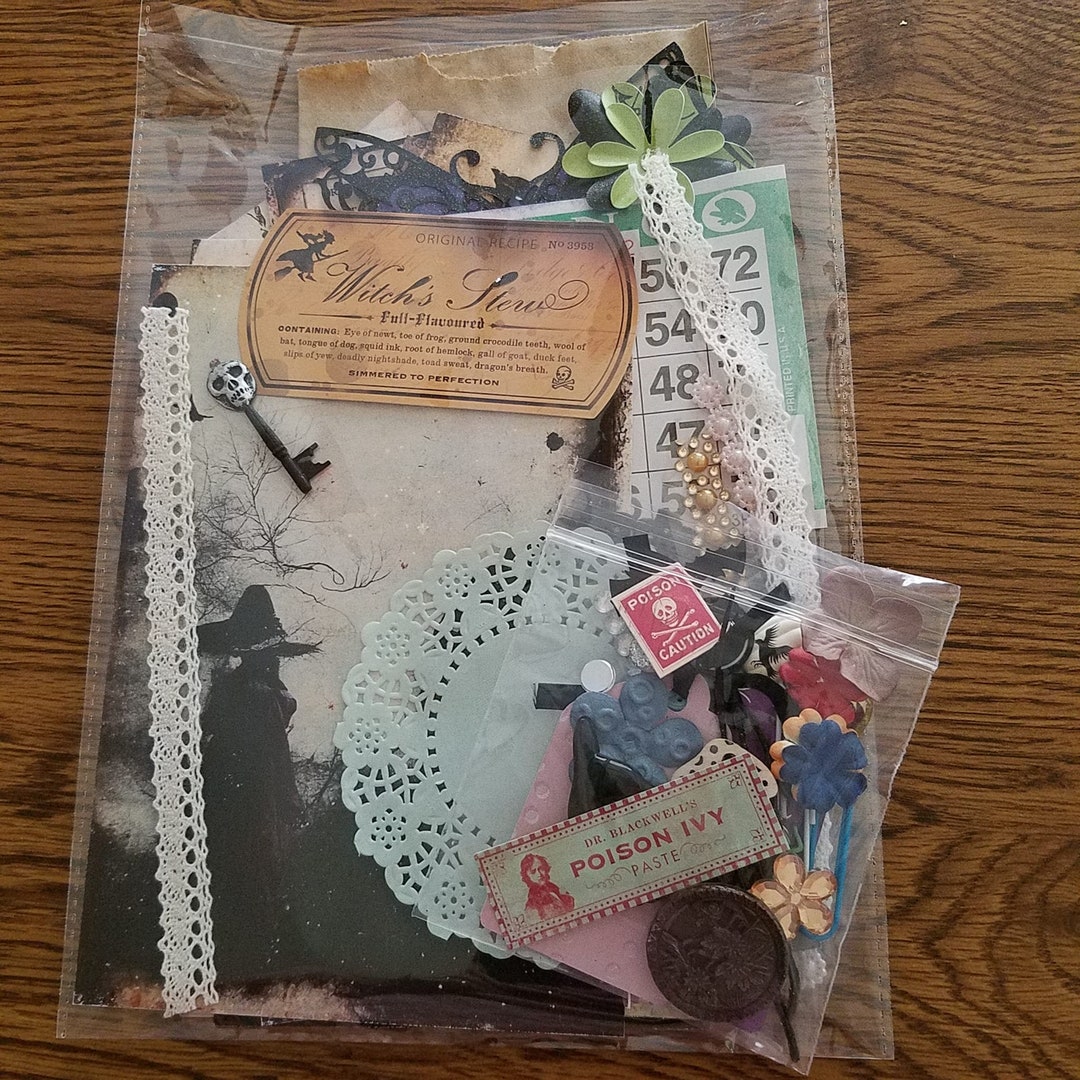 Witch Junk Journal Kit, Mystery Junk Journal Kit, Junk Journal ...