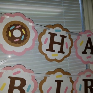 Donut birthday banner , donut party, donut birthday party, donut grow up, donut birthday, donut decorations, donut centerpiece, donut favors