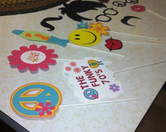 70's Photo  Prop Sticks