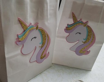 Unicorn favor bag, unicorn treat bag, unicorn party favor, unicorn party, unicorn birthday, unicorn pastel, pastel unicorn, unicorn