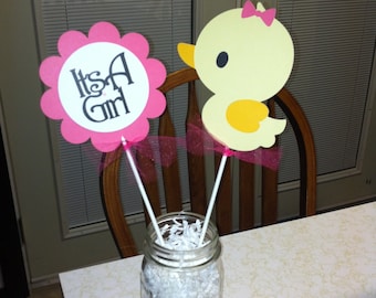 Duck It's a Girl Centerpiece