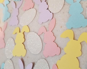 Bunny confetti, Easter bunny confetti, Easter confetti, rabbit confetti, easter egg confetti, bunny table scatter