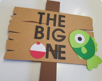 Fish cake topper, fish banner, fish party package, fish party, fish birthday banner, fishing banner, fishing party, fishing centerpiece