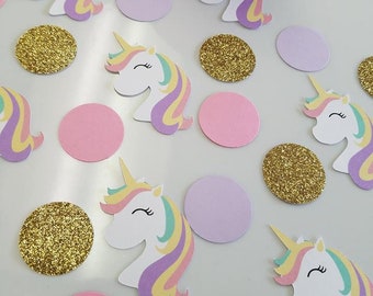 Unicorn confetti, Confetti, Unicorns, Confetti ready to ship, Unicorn birthday,  Unicorn birthday banner, Unicorn pary decorations, Unicorn