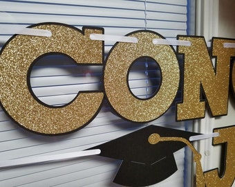 Graduation banner, Congrats Graduate, 2020 graduation, Custom color banner, Graduation decorations ,custom, congrats name banner