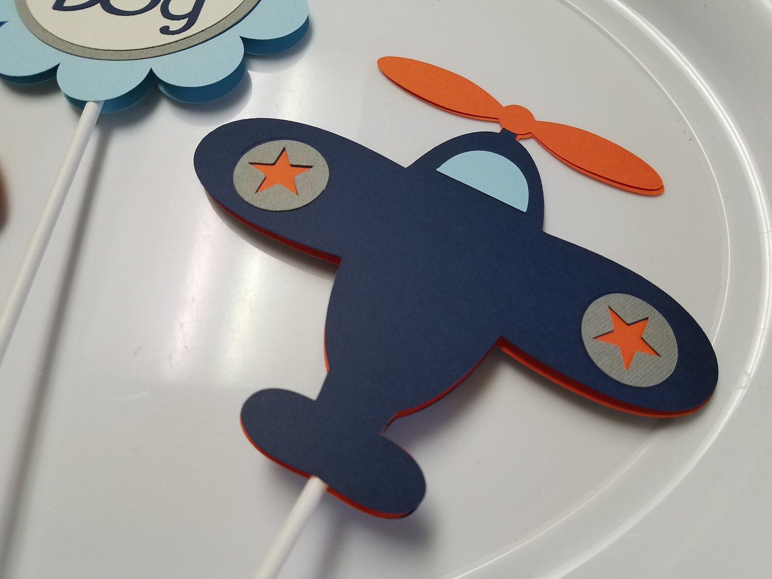 Airplane It's a Boy Centerpiece Sticks It's a Boy Etsy