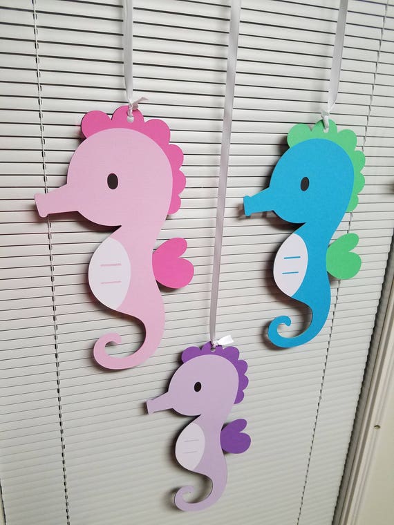 Under The Sea Ceiling Hangers Under The Sea Birthday Party Under The Sea Banner Under The Sea Decorations Seahorse