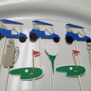 golf cupcake toppers, golf birthday party , golf party decorations, golf table decor, golf,