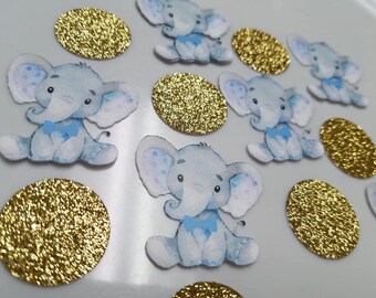 Elephant confetti, Elephant, elephant baby shower, elephant it's a boy,  elephant decorations, girl elephant decorations, elephant party