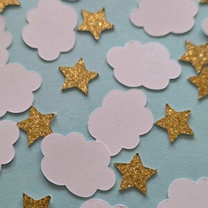 Twinkle confetti, Star confetti, cloud confetti, twinkle little star confetti