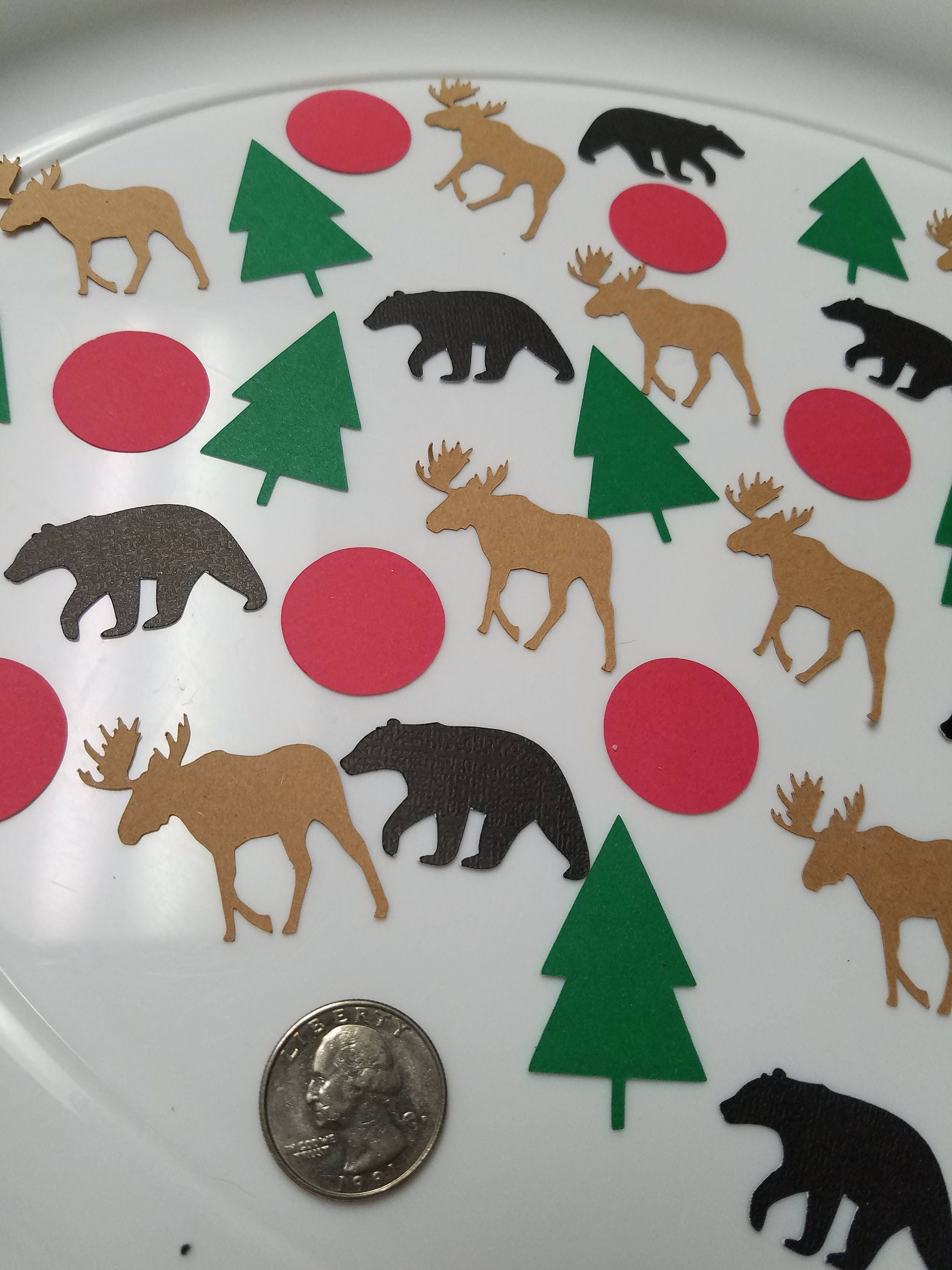 Lumberjack confetti lumberjack party decorations lumberjack birthday moose confetti confetti jumbo confetti table scatter