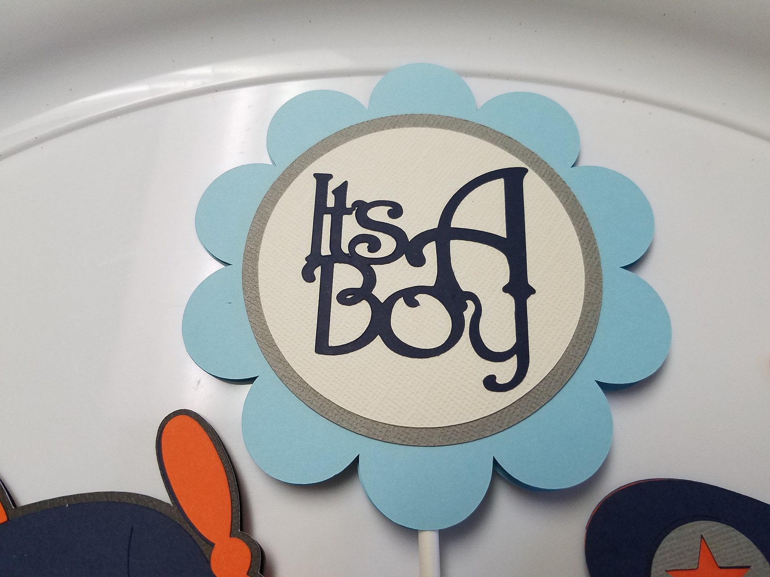 Airplane It's a Boy Centerpiece Sticks It's a Boy Etsy