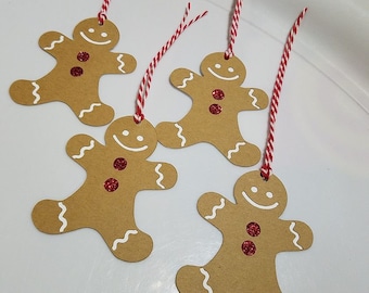 gingerbread men gift tags, gingerbread gift tags, gift tags, holiday gift tags, present gift tags, gingerbread christmas tags, christmas tag