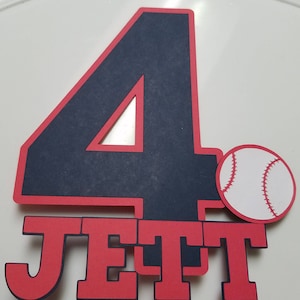 Baseball cake topper, Baseball party,  baseball decorations, home run, baseball birthday