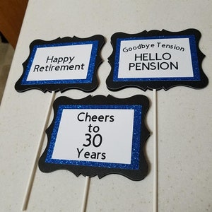 Police centerpiece sticks, police retirement party, police retirement, retirement party, police birthday party, police party
