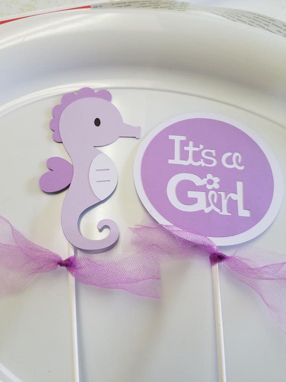 Under The Sea Its A Girl Centerpiece Under The Sea Baby Etsy