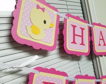Rubber Ducky banner, Rubber ducky birthday, Rubber ducky party, Rubber ducky centerpiece
