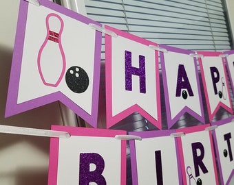 Bowling birthday banner, Bowling party, Bowling ball party decorations, bowling party, bowling pin decor