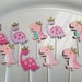Dinosaur cupcake toppers princess dinosaur party, dinosaur birthday, girly dinosaur, pastel dinosaurs, dinosaur 