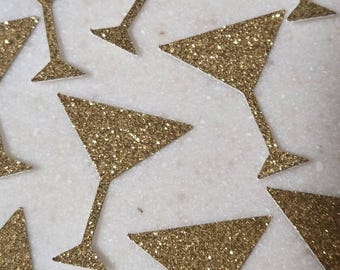 Martini Glass Confetti - Bridal Shower Confetti -  Table Confetti - Party Decor - Engagement Party - Bachelorette Party