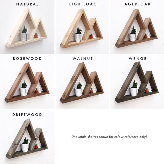 Full Measure Products Wooden Hexagon Shelves for Wall
