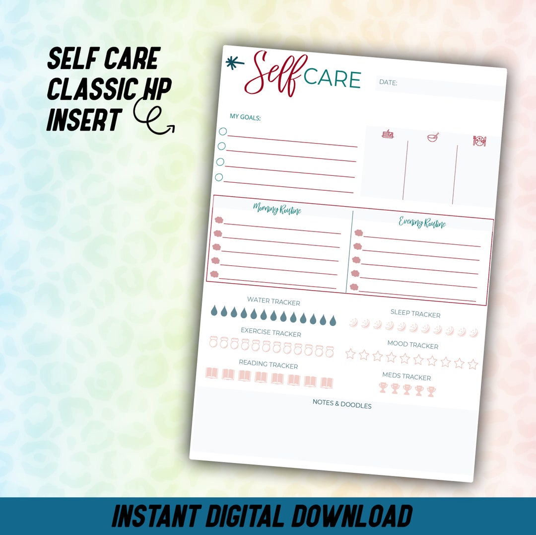 INSTANT DOWNLOAD| Self Care Insert | Functional | Happy Planner - Etsy