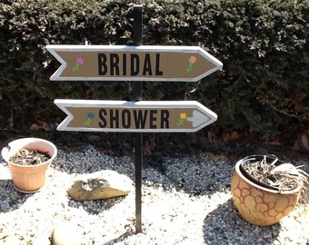 Hand made directional signs Made for any Occasion