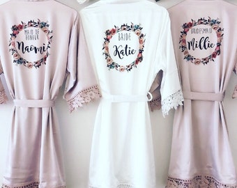 Silk Bridal Robes Etsy