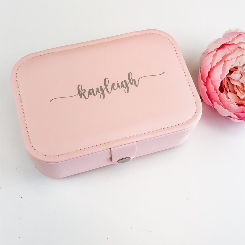 ZARA Personalised Travel Jewellery Box with names name Etsy