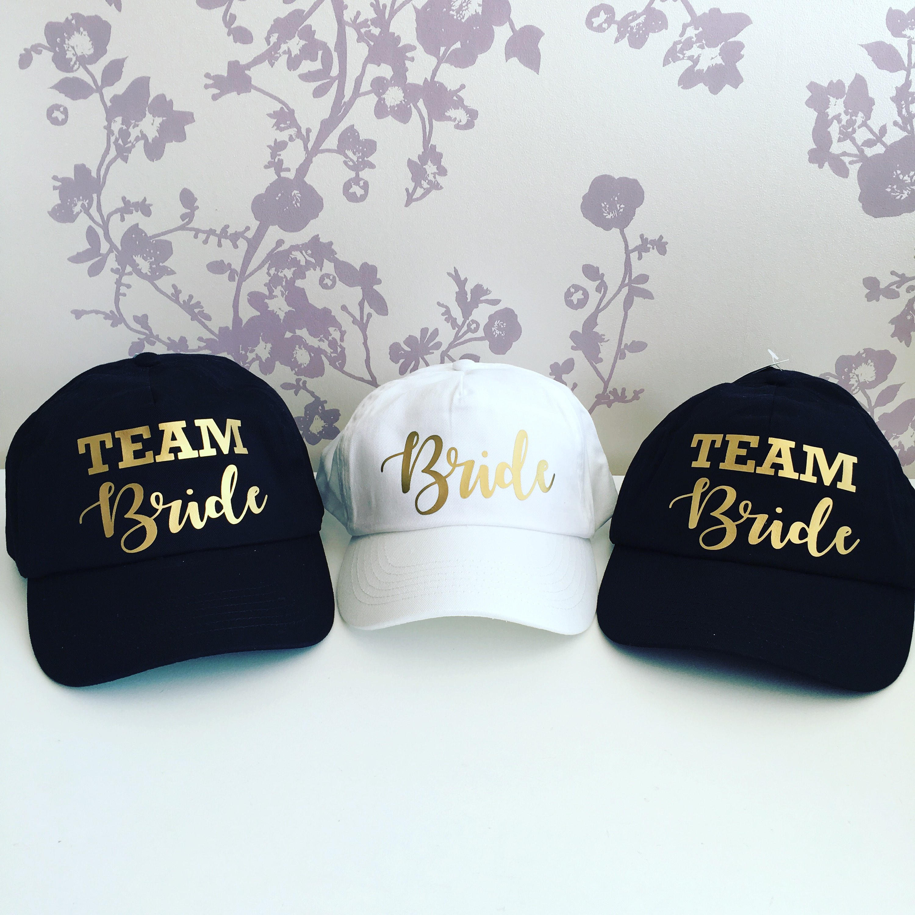 Set of 3 hen party hat bachelorette party hat Bride hat with Etsy